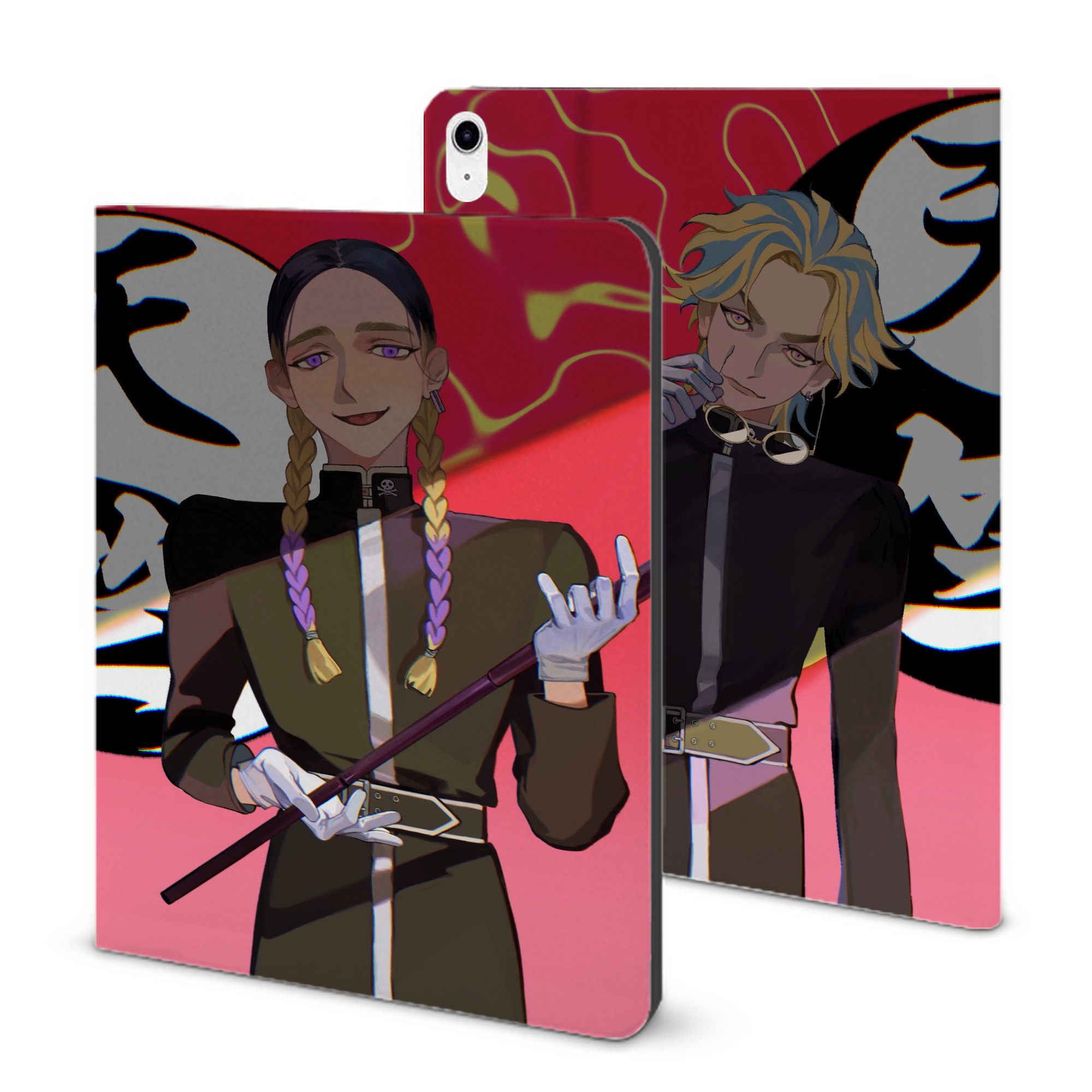 （画像用） 東京リベンジャーズ Tokyo Revengers IPad ケース ブック型 PUレザー TPU 耐衝撃 軽量 薄型 ペン収納なし 全面保護 IPad 各モデル対応